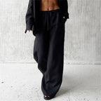Calça Wide Leg Feminina de Cintura Alta