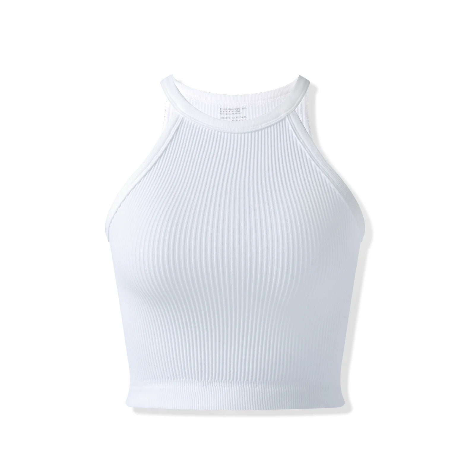 Cropped Feminino de Tricô com Alças Ajustáveis