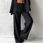 Calça Wide Leg Feminina de Cintura Alta