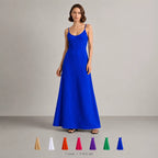 Vestido Longo Feminino Elegante com Alças Finas